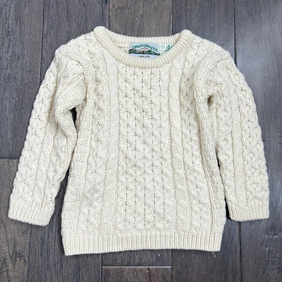 Aran Crafts Other - Aran Crafts Irish Knit Merino Wool Crew Neck Sweater